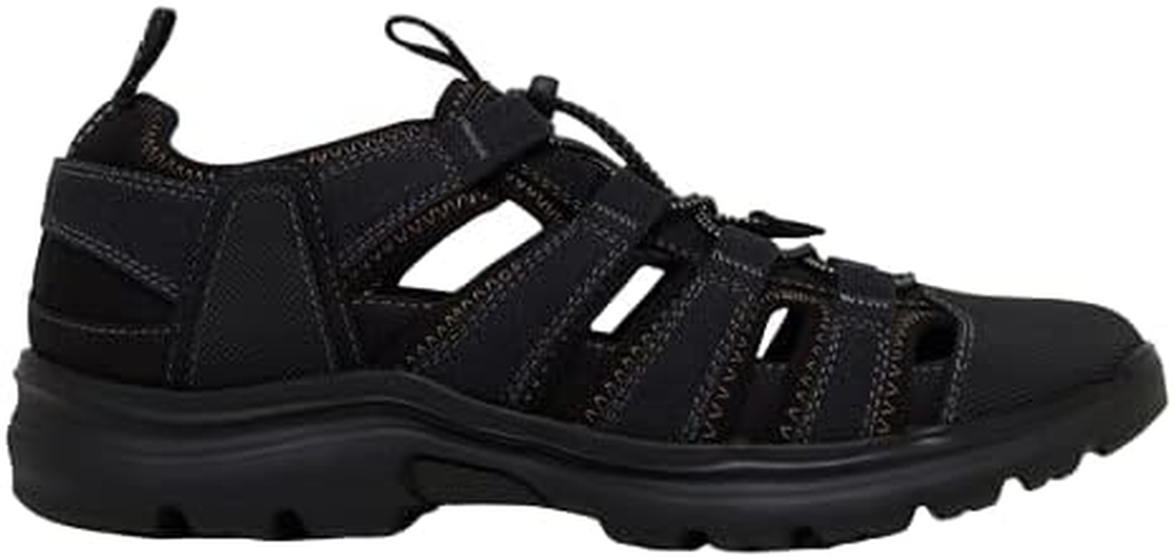 Hush Puppies Mens Black Asir Comfort Shoes Slide Sandals 7 image number 2