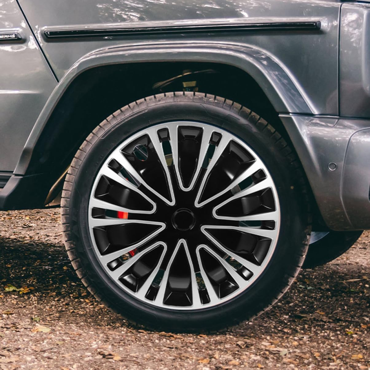 2Pcs Stylish Decorative Wheel Rim Covers Hubcaps for Car Accessories Easy Installation image number 4