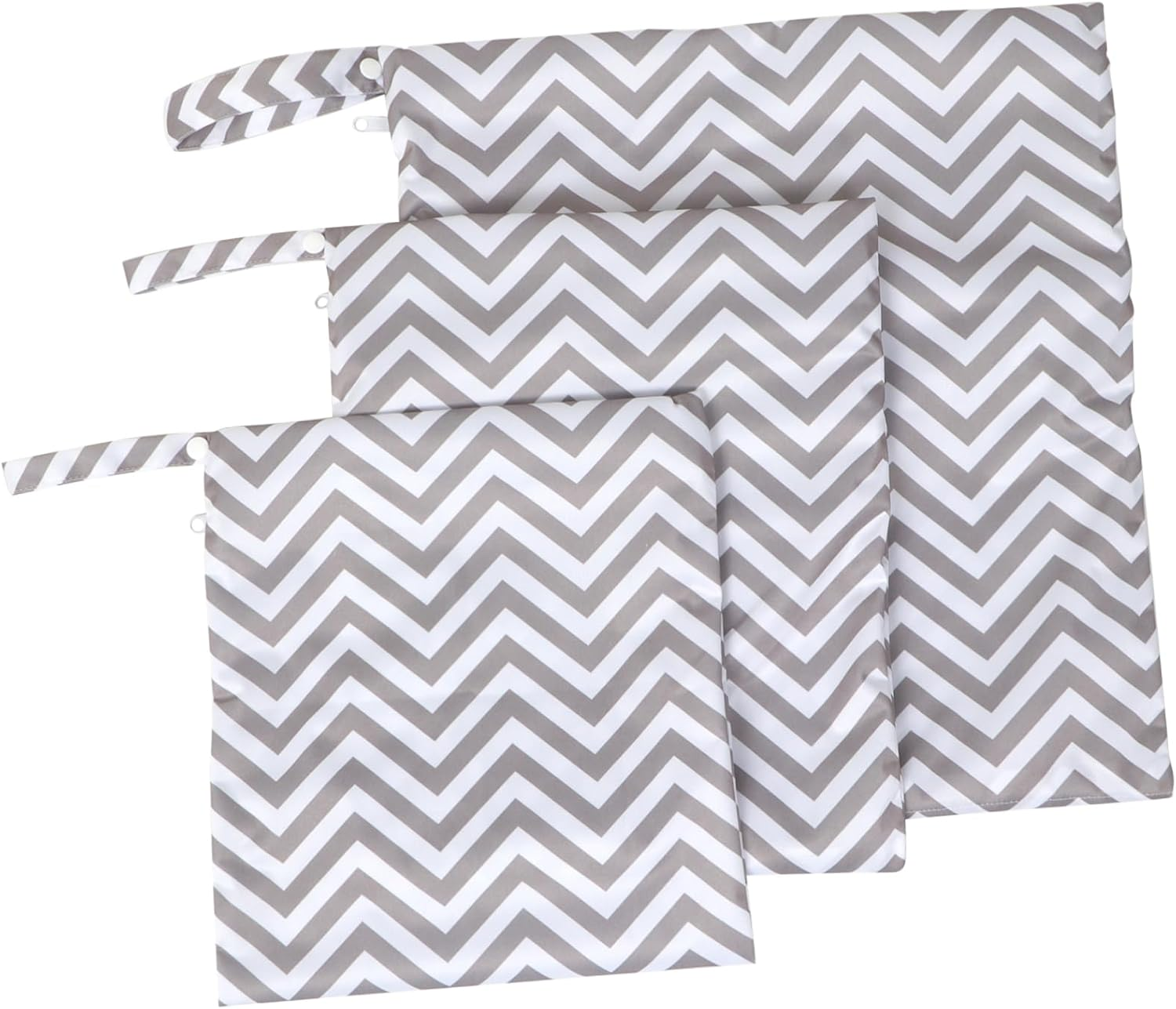 SECFOU 3Pcs Reusable Wet Bag Printed Diaper Bag for Travel Includes Diaper Wet Dry and Storage Pouch for Mom Accessories image number 6