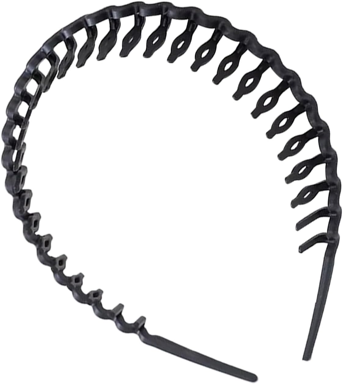 Comb Headband - Wavy Hair Head Bands Comb with Teeth,Non-Slip Head Bands Resin Fashion Hairpin Accessories for Men Women Girls - Pink image number 3