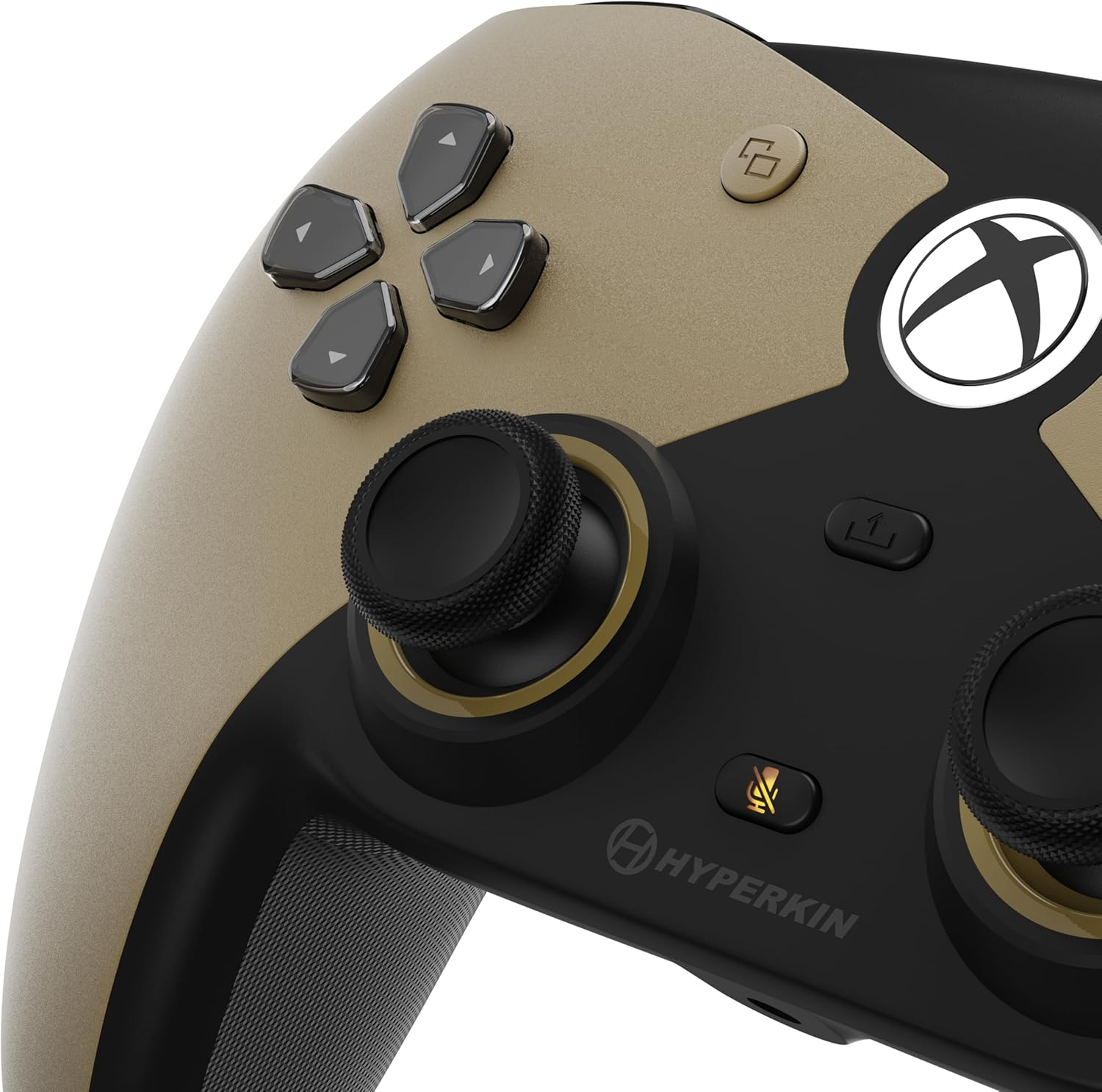 'Hyperkin Competitor Wired Controller - Officially Licensed Controller for Use with Xbox Series X|S, Xbox One, Windows 10|11, PC, Video Game Controller with Hall Effect Sticks, 3.5MM. (Gold)' image number 6