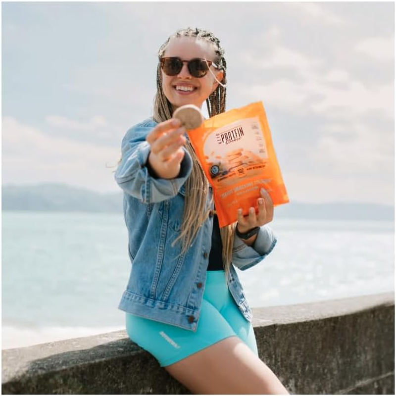 Justine'S Keto Mini Peanut Butter Choc Chip Protein Cookies, Low-Carb Snack - 500G image number 4