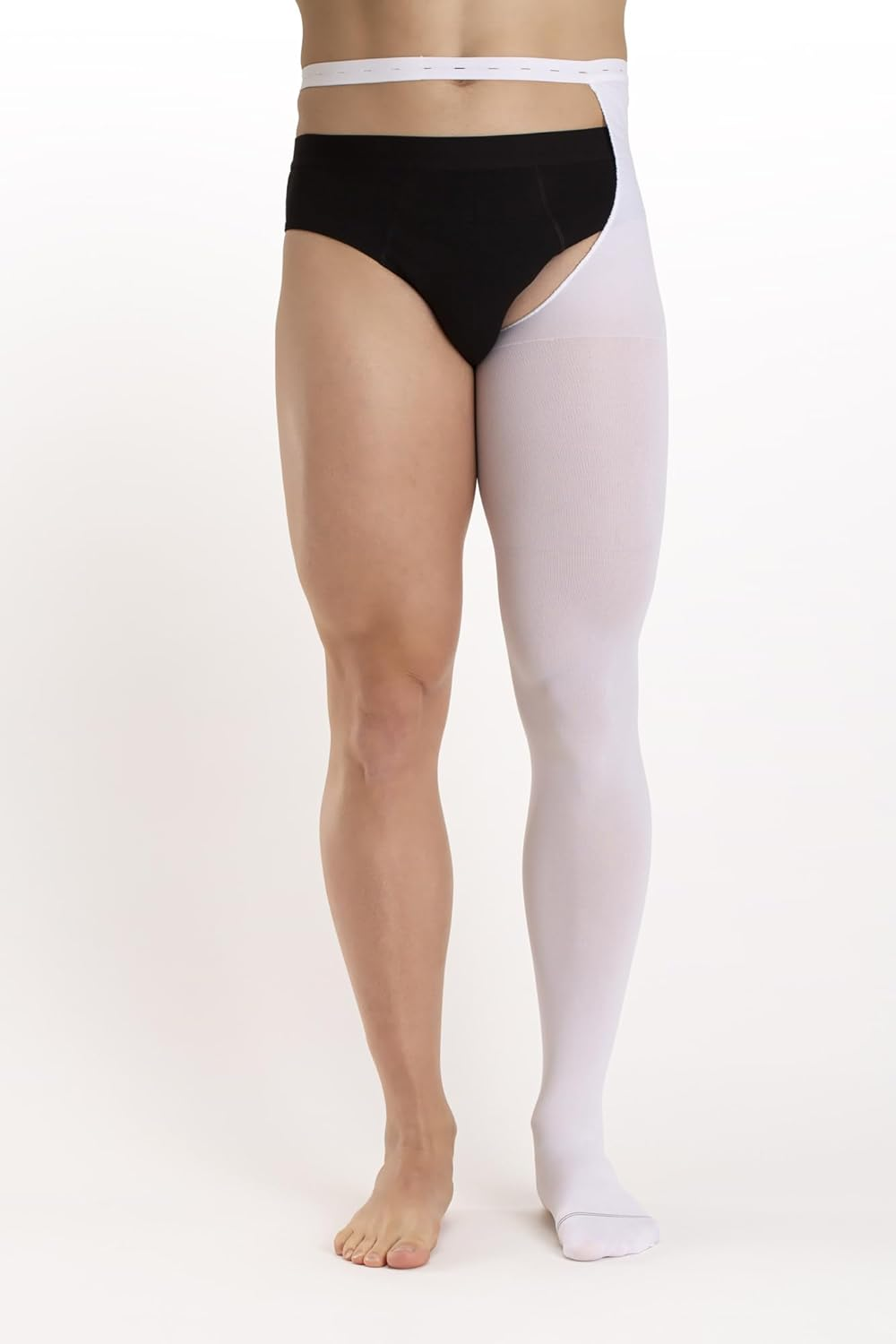 Relaxsan Antiembolism M2380LA Anti-Embolism Thigh High Stocking with Waist Attachment and Inspection Hole - LEFT LEG - K1-18-23 Mmhg