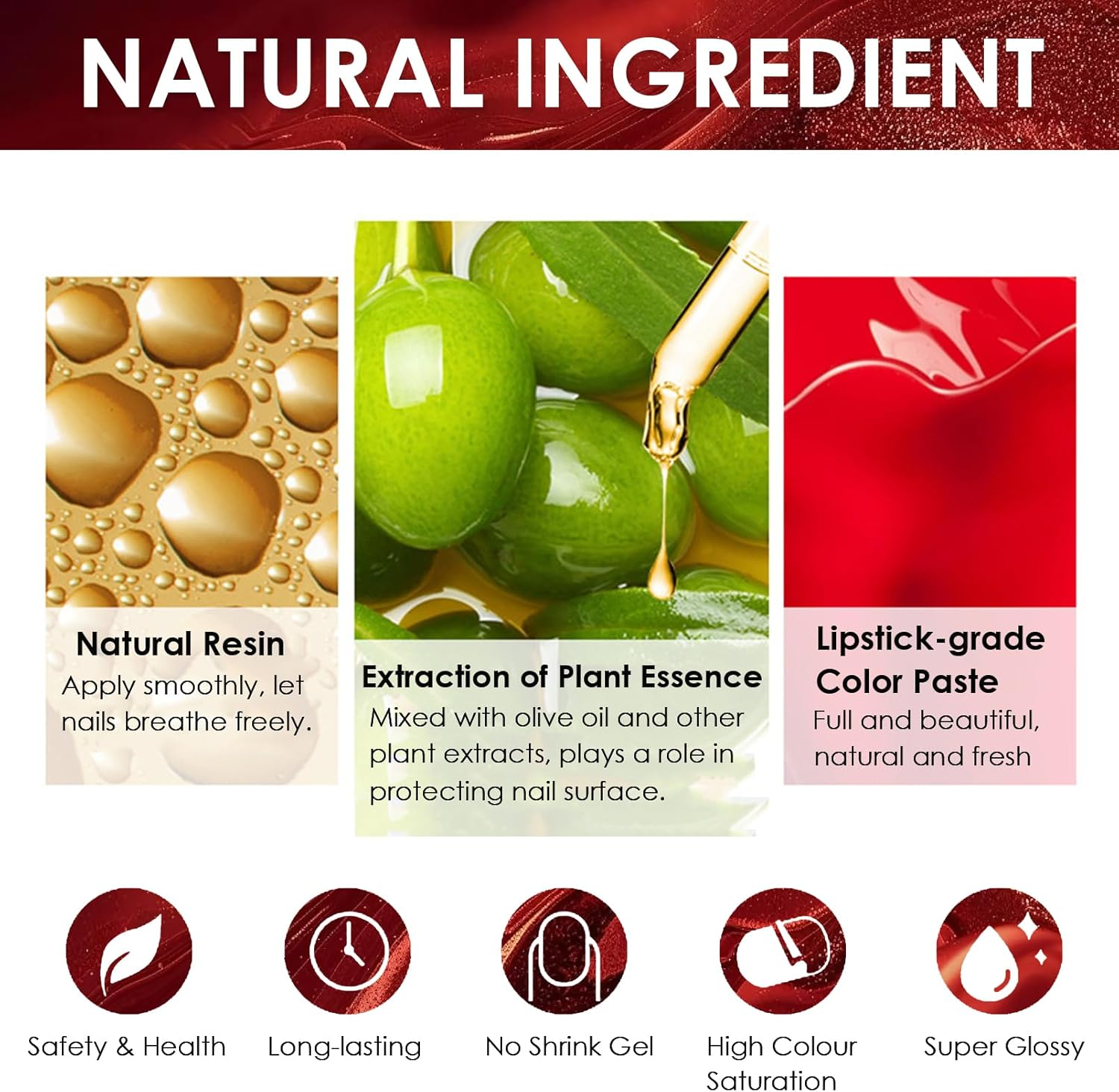 Quick-Drying Transparent Normal Air Dry Nail Polish Creamy Finish, Long-Lasting Chip Resistant for DIY Nail Art Manicure at Home image number 3