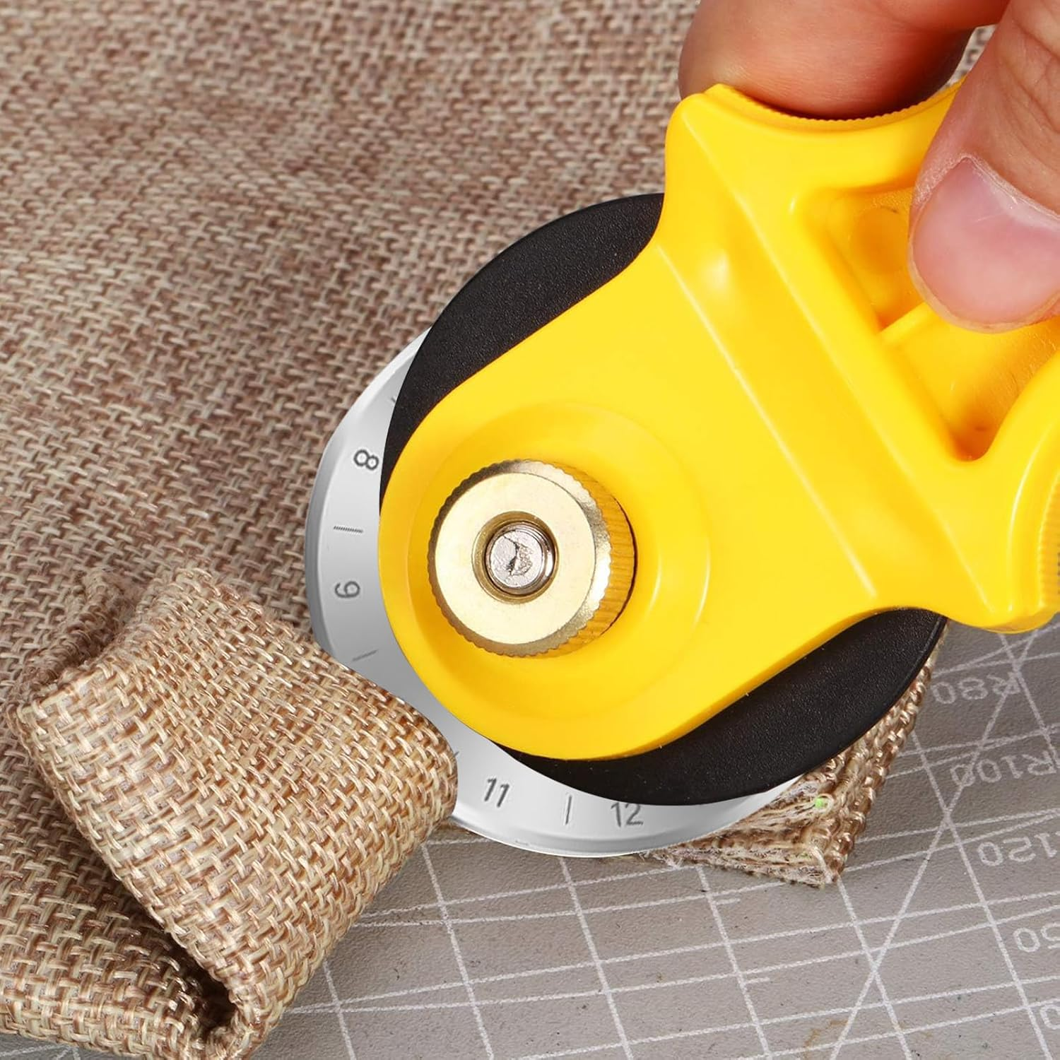 10 Pcs Sk5 High Carbon Steel 45Mm Rotary Blades, Rotary Cutter Blades 45Mm, Replacement Blades for Quilting Sewing Arts Crafts image number 1