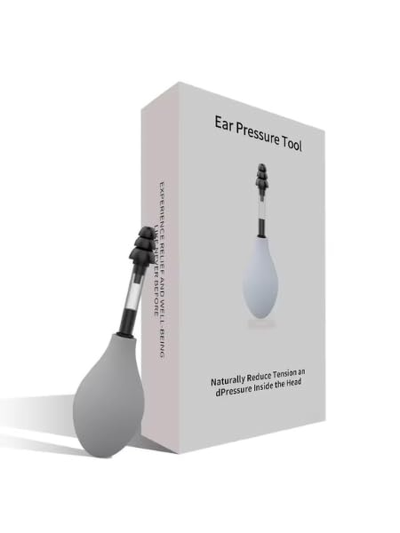 Ear Pressure Relief Suction Device &ndash; Migraine & Headache Relief Tool, Balances Inner Ear Pressure Naturally, Includes 3 Sizes of Soft Earplugs image number 5