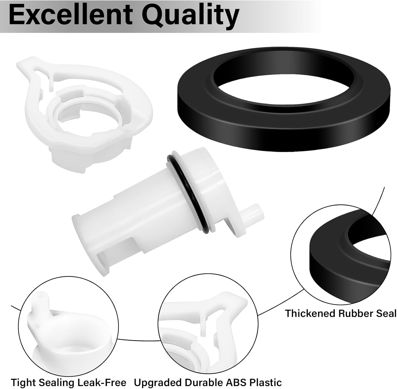 42049 New Upgraded Water Valve Style II Kit for Thetford Aqua Magic Style II Toilets with Closet Flange Seal