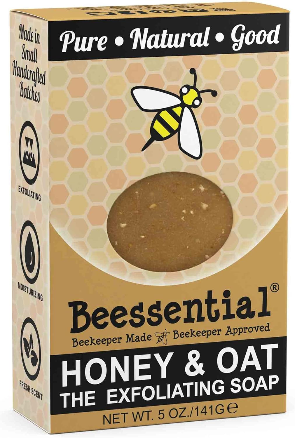 Beessential Mechanic and Gardener Soap, 5 Ounce Honey/Oat