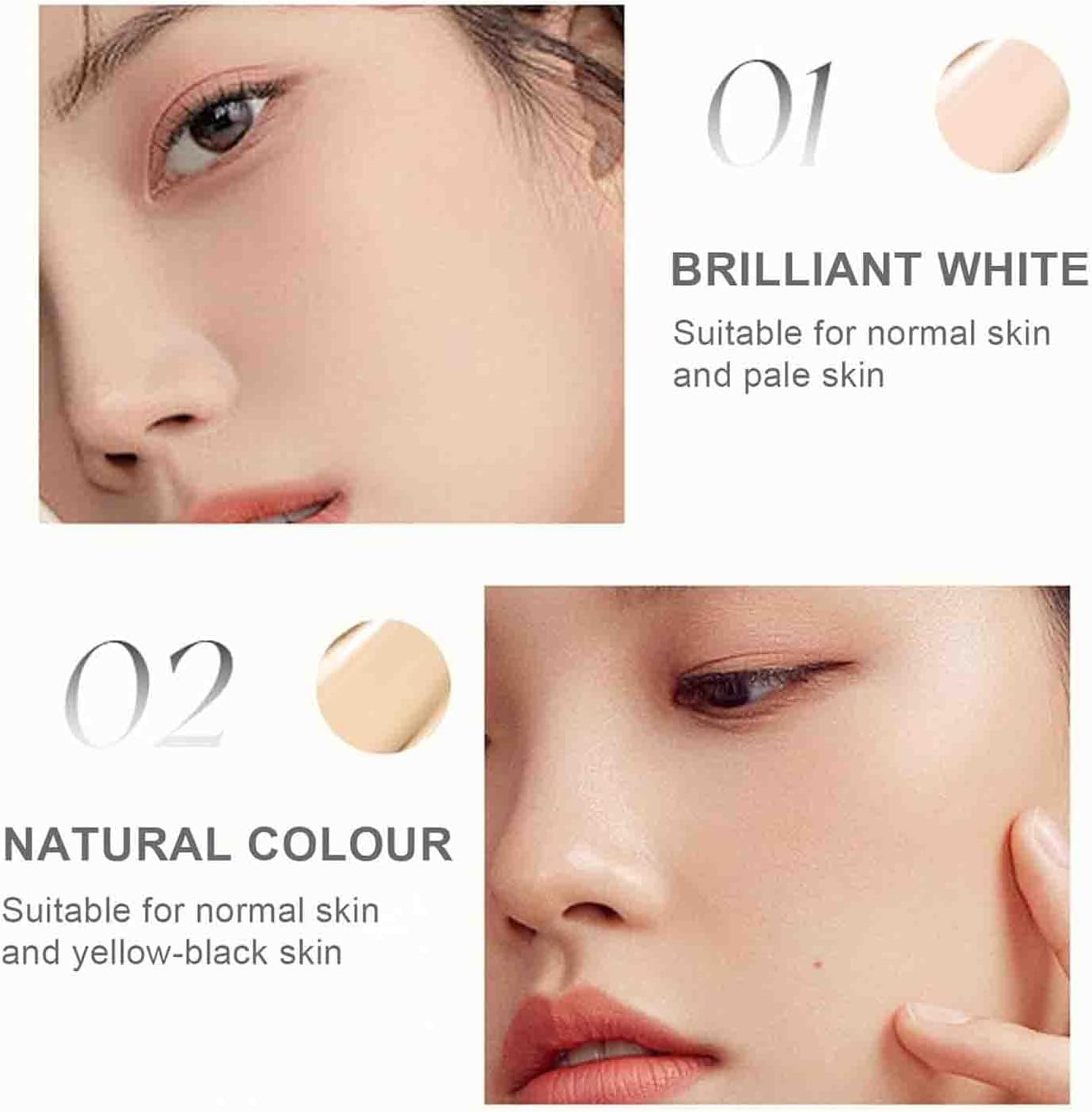 2 in 1- Luxury Anti-Wrinkle Foundation Stick, Double Head Foundation Make-Up Stick, Luxury Anti-Wrinkle Foundation Stick, Korea Flawless Eraser Foundation Stick, Foundation Stick (Mix-2Pcs) - Brilliant White image number 4