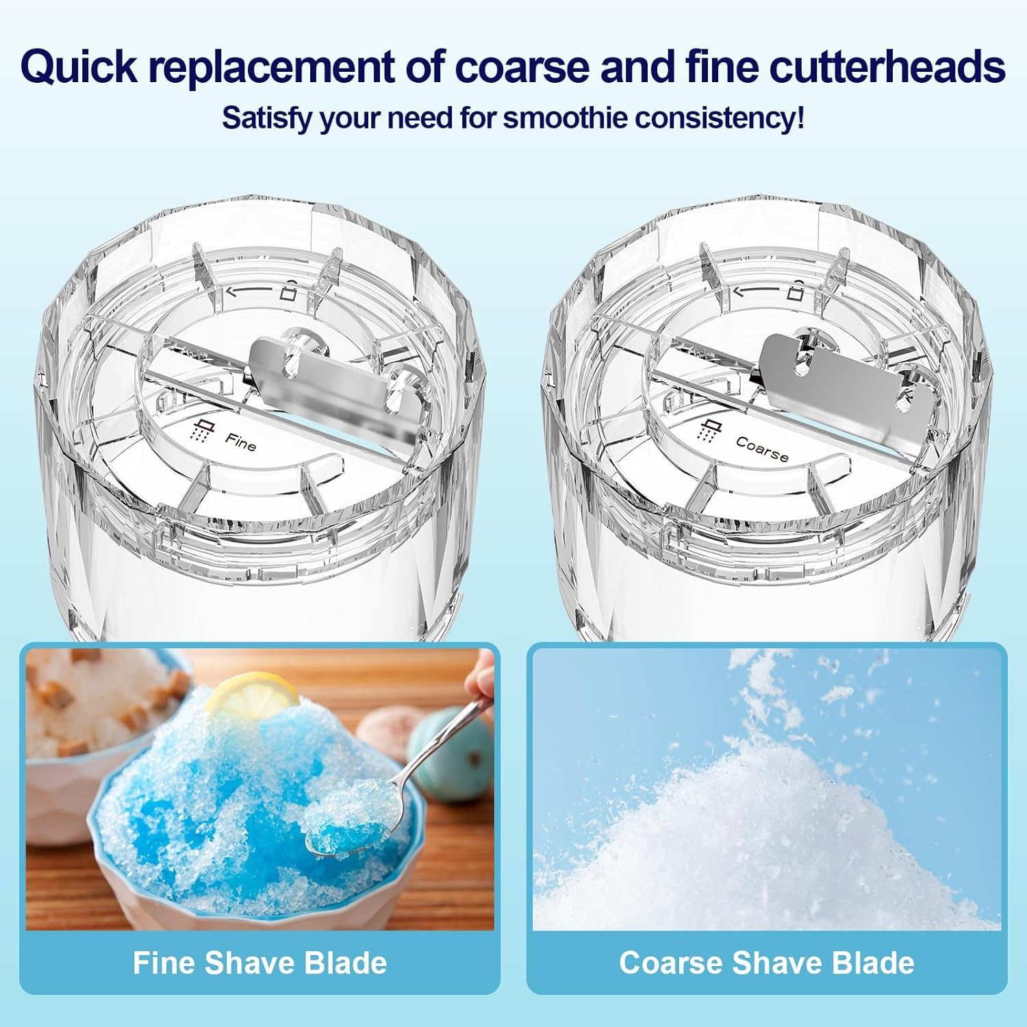 GVODE Shaved Ice Attachment for Kitchenaid Stand Mixer, as Kitchen Aid Attachment for Stand Mixer, Snow Cone Machine with 8 Ice Molds image number 1