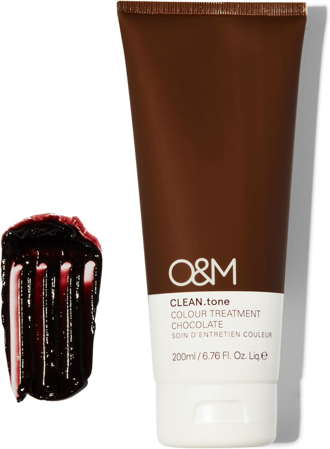 O&M Clean.Tone Chocolate Colour Treatment for Brown to Dark Blonde Hair- 200Ml- Clean from Sulfates, Parabens, Silicones, MIT, Phthalates,Triclosan, Propylene Glycol & Gluten, PETA Certified, Vegan and Cruelty Free image number 3