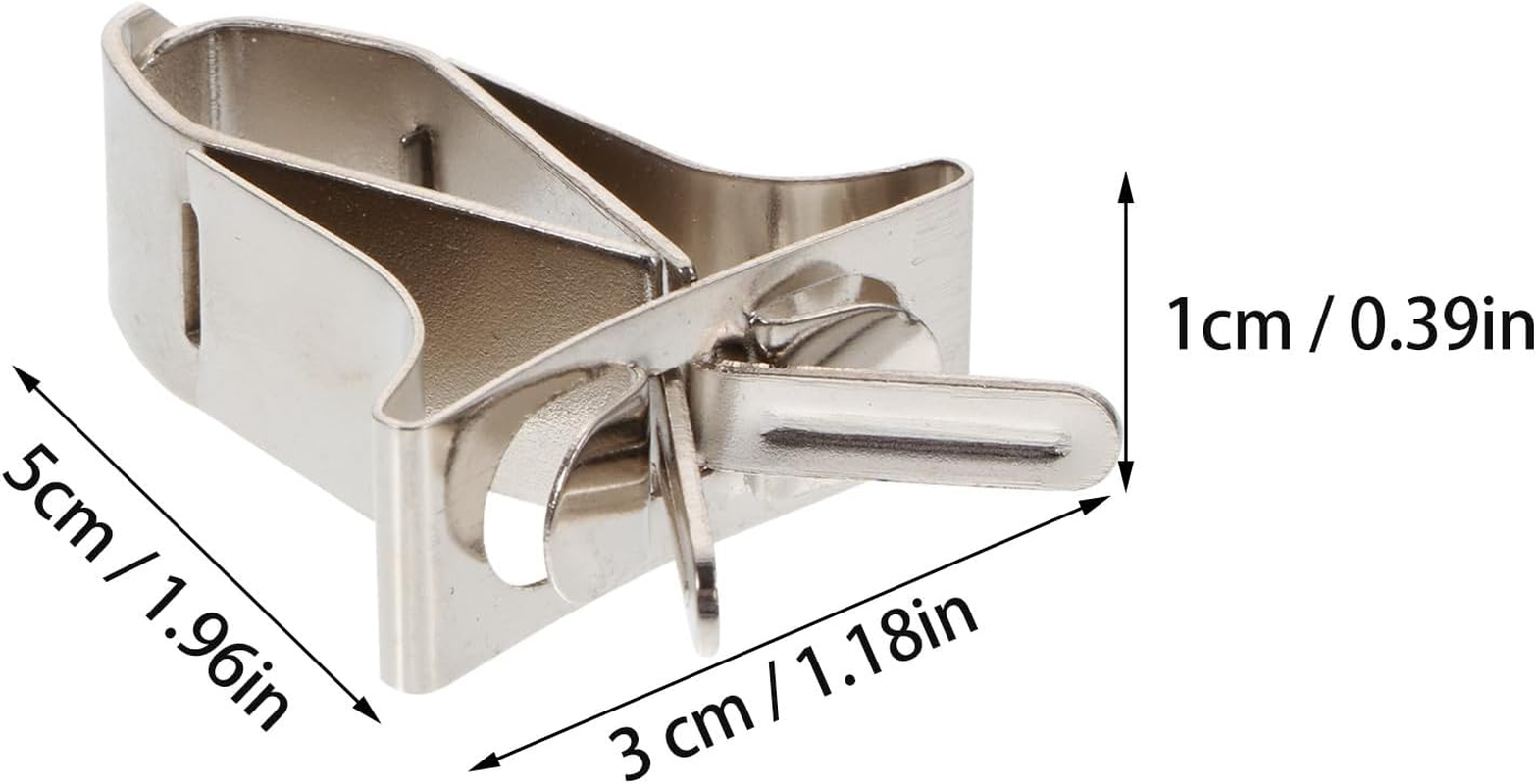 INOOMP 2Pcs Stainless Steel Clamps for Birds Vegetable Clips for Bird Cage Fruit Clips for Pet Parrot Multi-Function image number 3