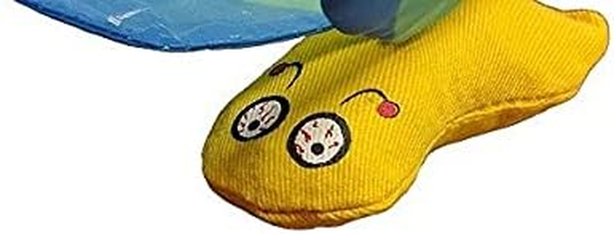 Yeowww! Duckyworld 100% Organic Flower Leaf Catnip Cat Toy Butterflies (2 Toys, Blue) image number 4