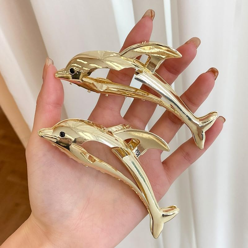 Hair Claw Stylish Metal Hair Clips Hair Clips Silver Tone Hair Accessories for Women Girls Ladies Kids Large Headwear for Party Wedding Daily Wear image number 1