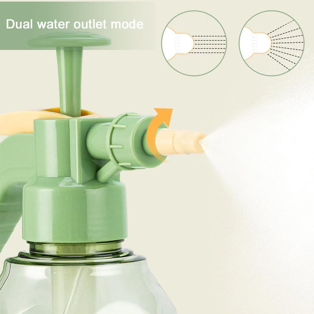 TOMVAES Garden Manual Sprayer Pump,1.5L Garden Pressure Spray Bottle, Handheld Multi-Purpose Garden Pump Sprayer with Adjustable Nozzle Spraying Plants,2 Packs image number 3