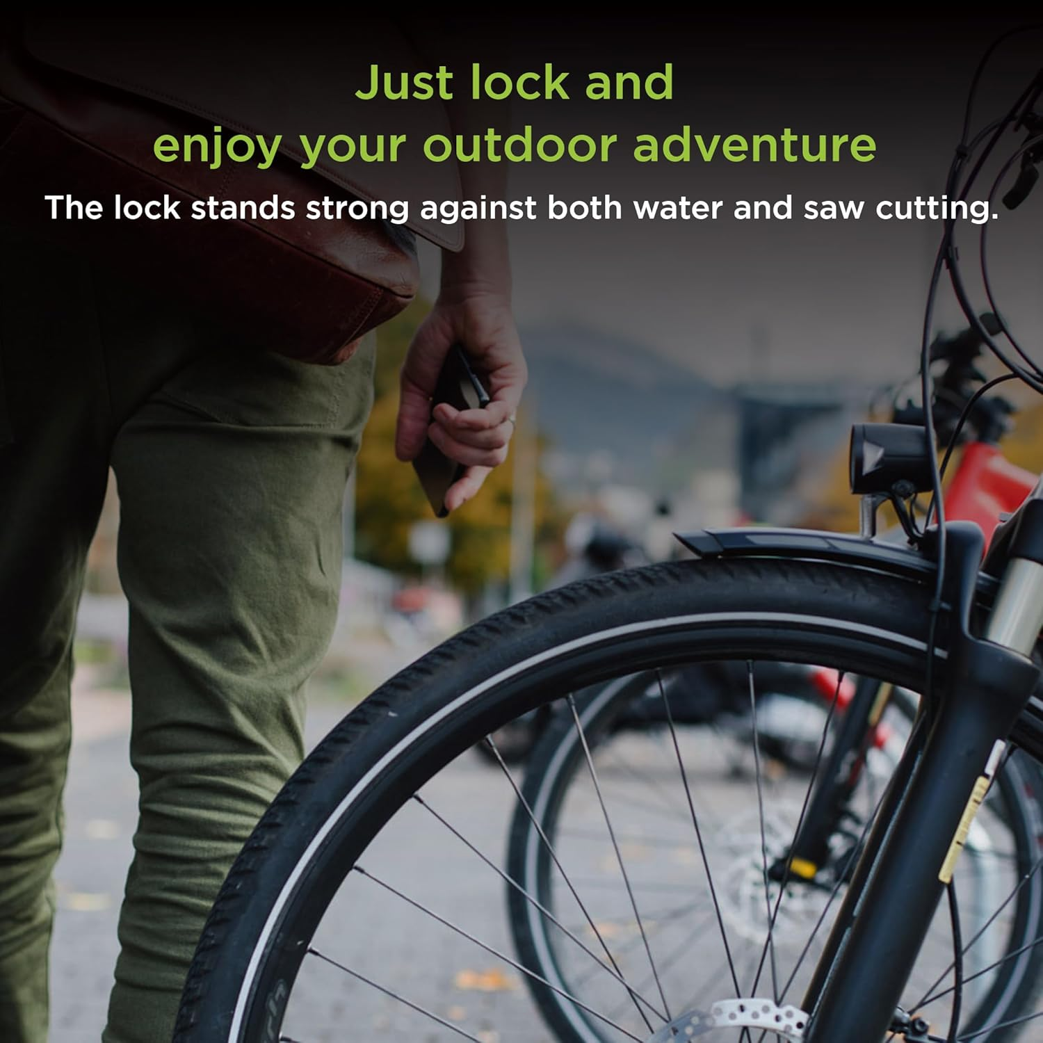 Endless EL1053 Multi Use Lock for Bike, Cycle, Helmet, Luggage with 4 Digit Resettable Cable Lock | Black | Material : Stainless Steel, Rubber | Heavy Duty Anti-Theft Protection All Purposes image number 4