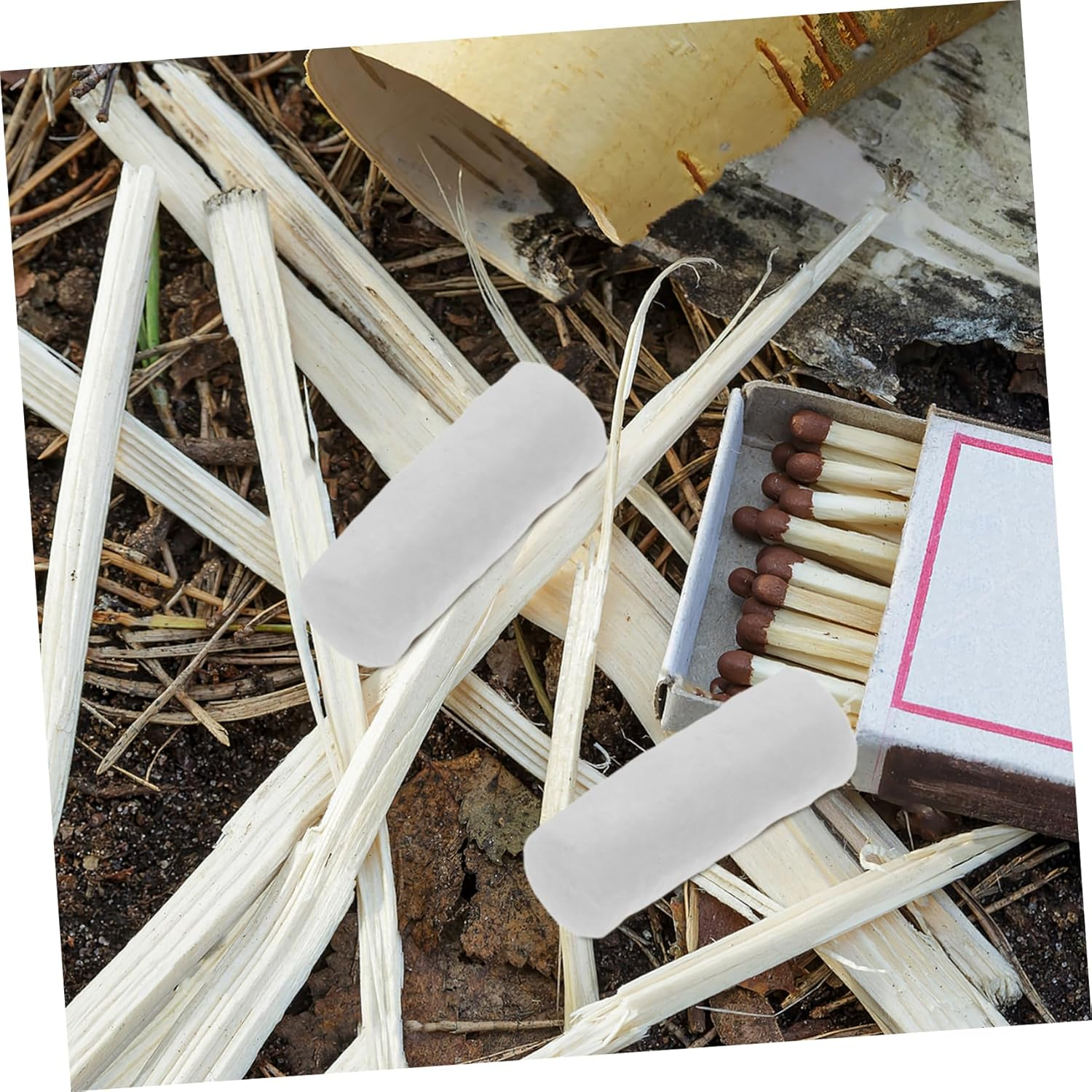 Kisangel 10 Pack Quick Ignition Camping Fire Starters Absorbent Cotton Wicks for Easy Outdoor Fire Lighting image number 1