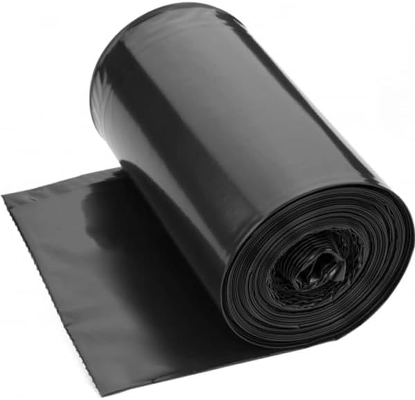 Garbage Bags 73-78L Carton of 250 - Black Rubbish Bin Liners 90 X 76 Cm - 16 Um Standard Thickness - Waste Bags for Offices, Commercial Spaces, Household & Cleaning