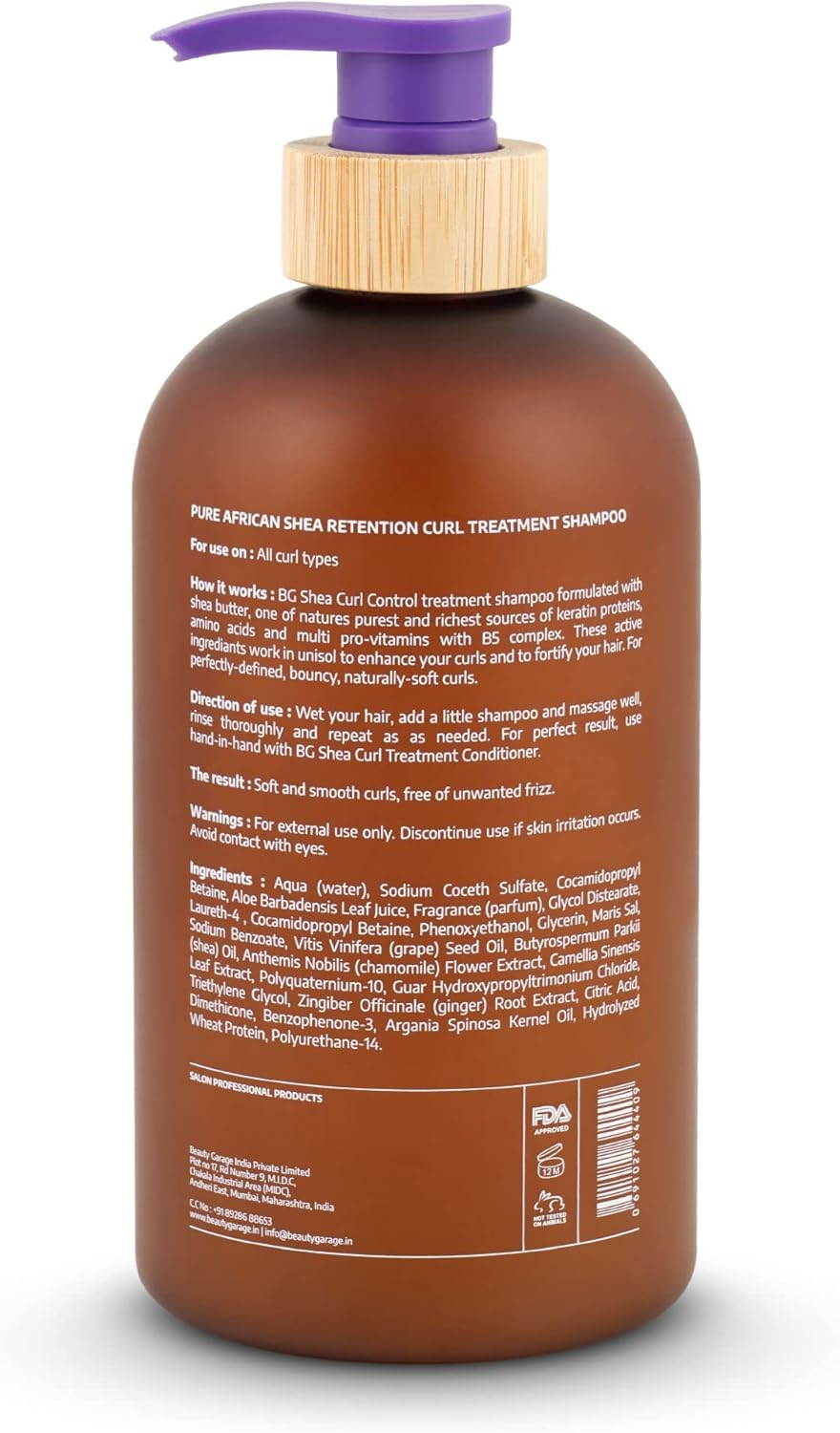 Beauty Garage Shea Retention Curl Shampoo 750Ml