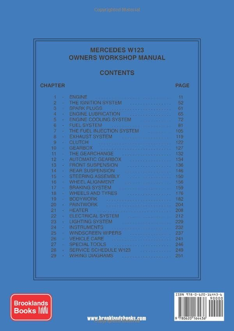Mercedes W123 Owners Workshop Manual 1976-1986: Owners Workshop Manual: 200, 230, 230E, 250, 280, 280E image number 1