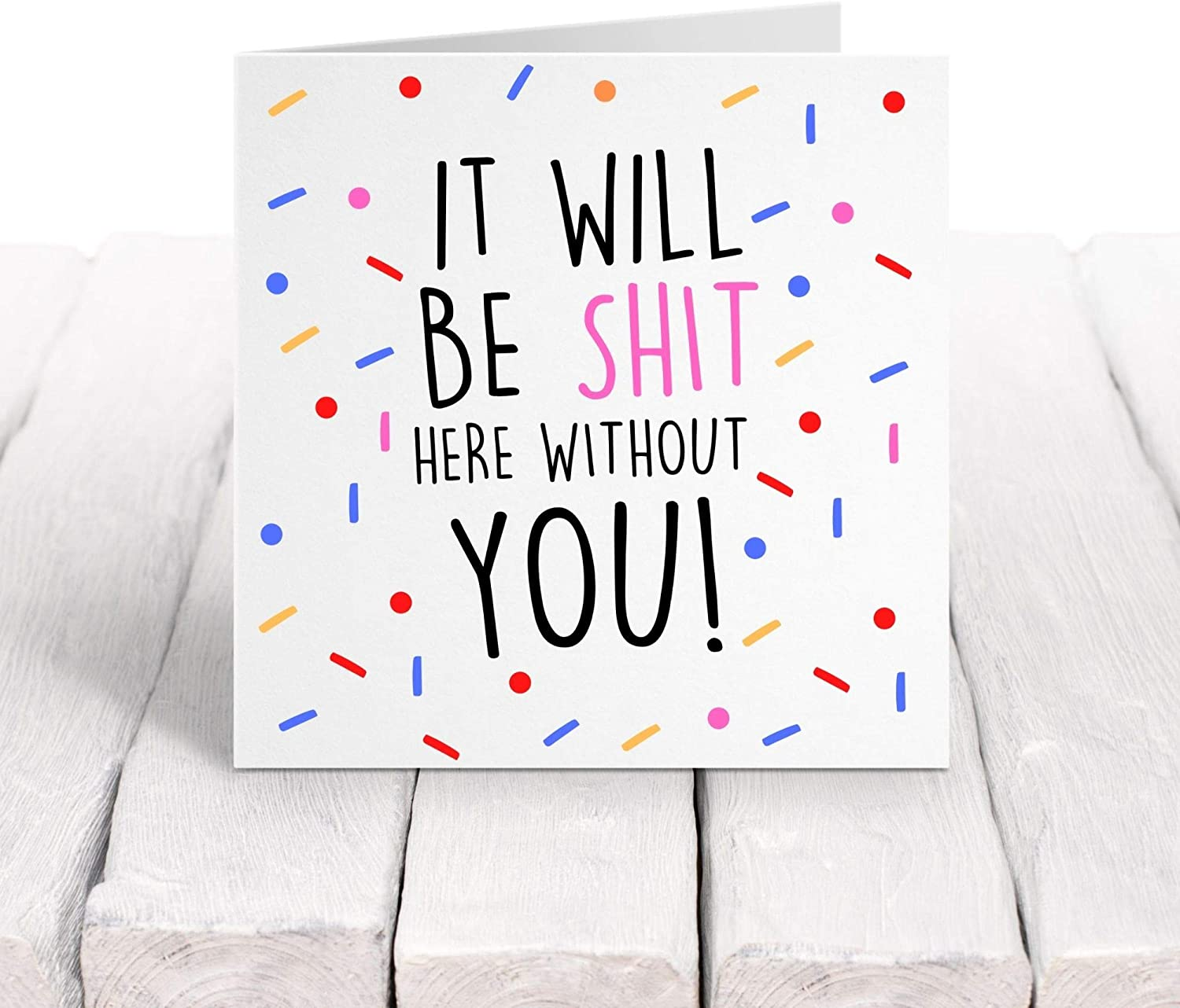 Funny Rude Leaving Card | Cards for New Job | Sweary Farewell Coworker Colleague | Good Luck Congratulations | Leaving Job Gifts & Presents | 15Cm image number 3