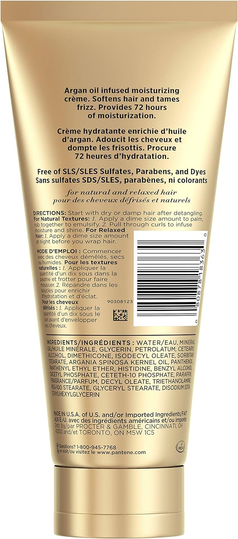 Pantene Gold Series Hydrating Butter-Cream, 6.8 Oz