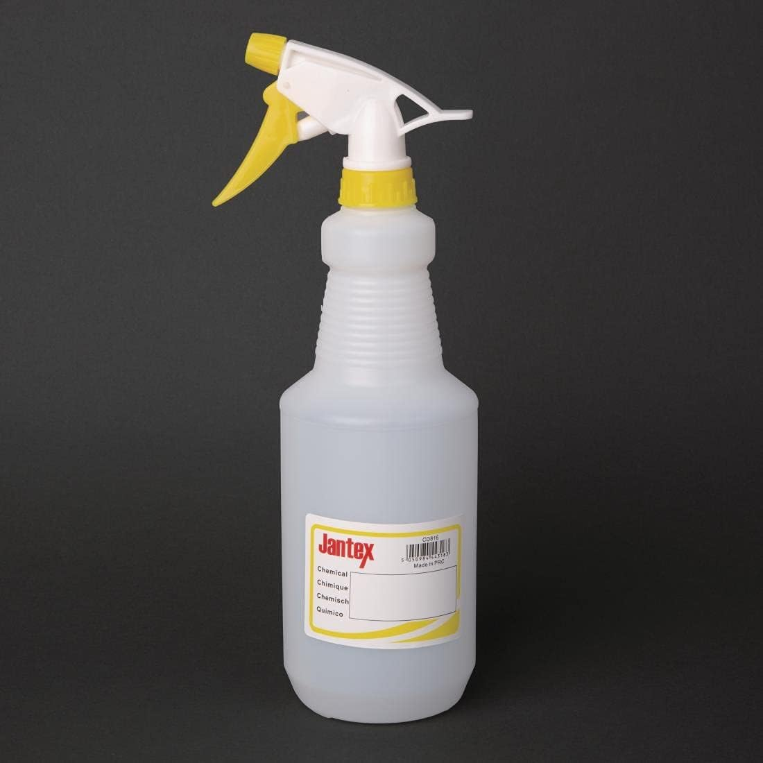 Jantex Colour-Coded Trigger Spray Bottle, Yellow, 750 Ml Capacity