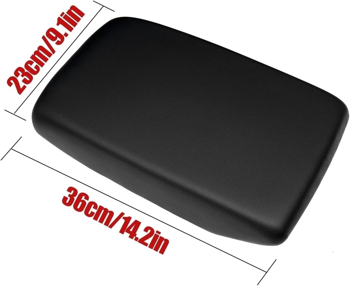 Motenna Pu Leather Black Centre Console Fit for Toyota, Highlander Kluger 2007-2013 Armrest Lid Latch Cover Replacement Part Armrest Latch Lid Center Console Cover Cap image number 1