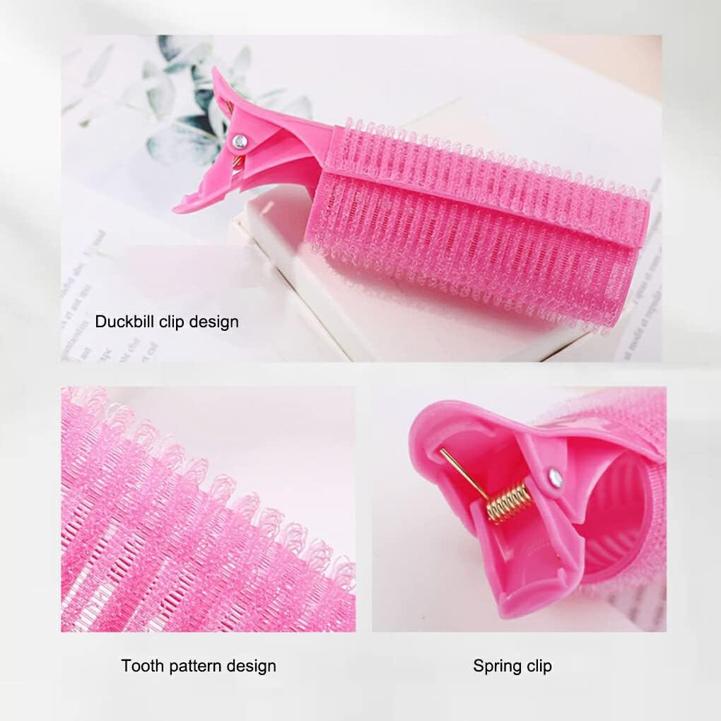 SUIOPPYUW Hair Root Clips Volumizing Fluffy Curling Bang Rollers Household Washable Reusable Plastic Heatless Hairpins Accessories, 3PCS image number 4