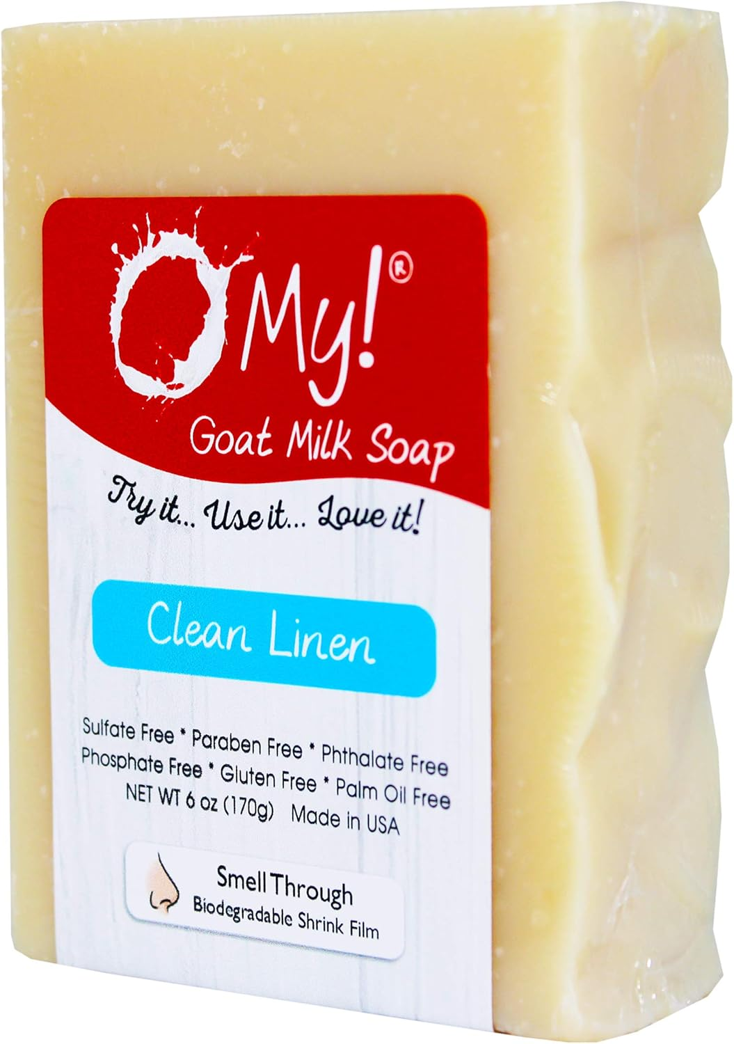O My! - Goat Milk Soap Clean Linen - 6 Oz. image number 2