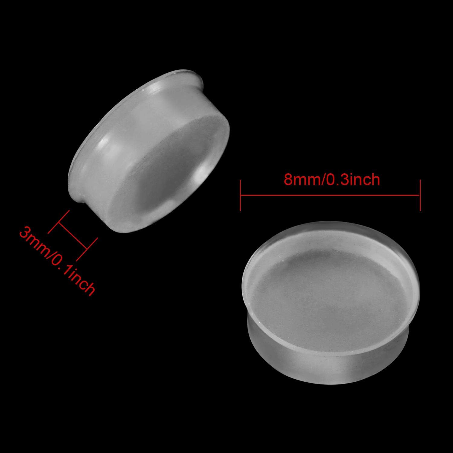 Leinuosen 24 Pieces Silicone Flute Plug, 8 Mm Hole Plug Soft Key Cover for Most Brand Flutes image number 6