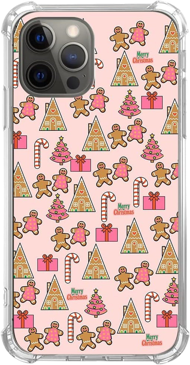 Christmas Tree Lights Pattern Case Compatible with Iphone 12/12 Pro, Cute December Christmas Tree Lights Pattern Slim Shockproof TPU Bumper Protective Cover Case for Iphone 12/12 Pro