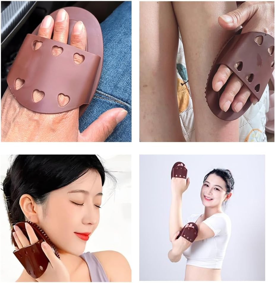 Deahea 2 Pack Meridian Massage Brush Massage Therapy Tool Anti-Cellulite Meridian Massager Comb Meridians Brushes Scrubber for Cellulite Remover Oil Lymphatic Drainage Massage Oil Body Shaping image number 4