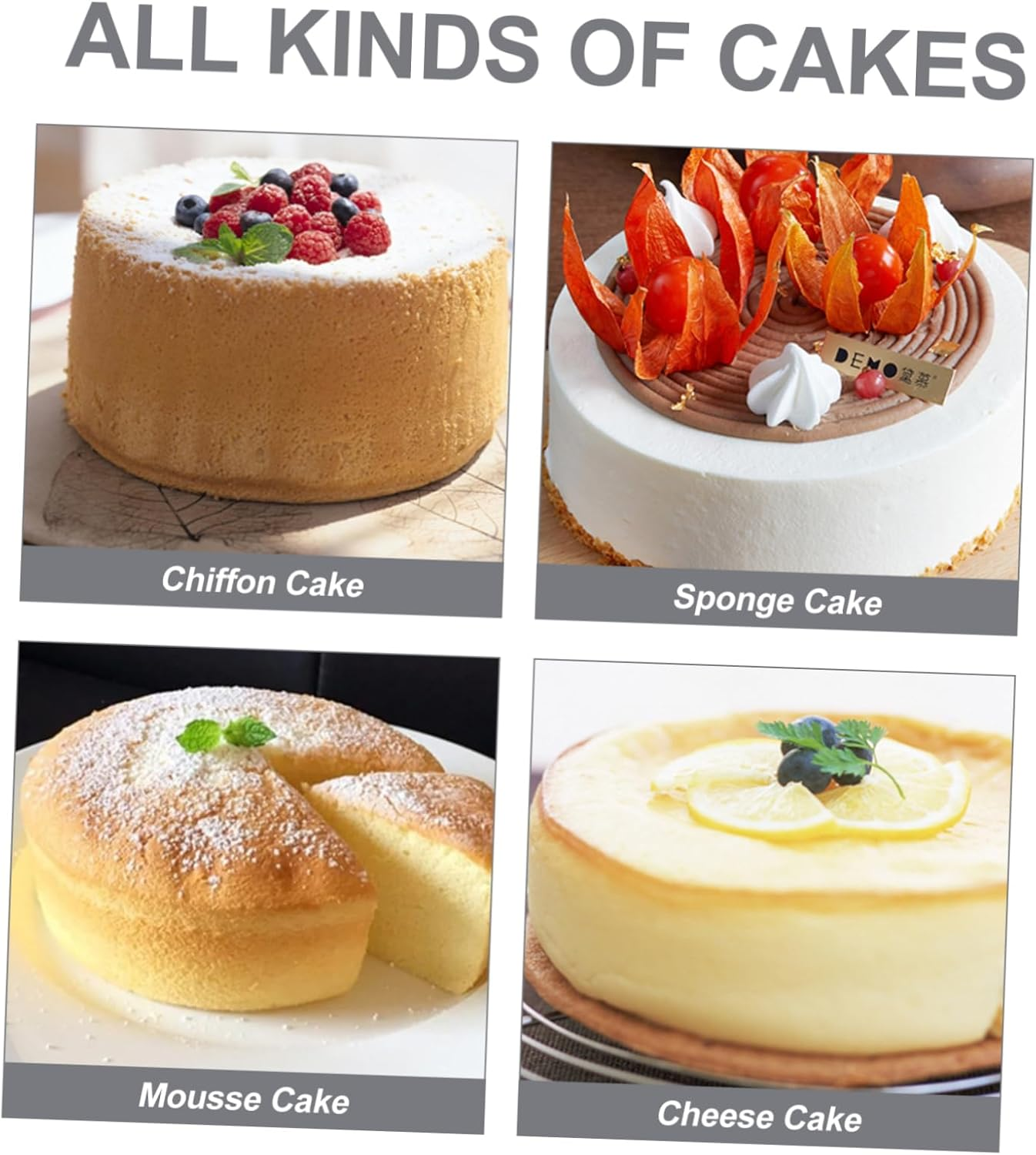 UTHCLO 4 Inch Tall Cake Mold Chiffon Cake Baking Pan Baking Mold for DIY Mould Casting Mold Easy Clean image number 6