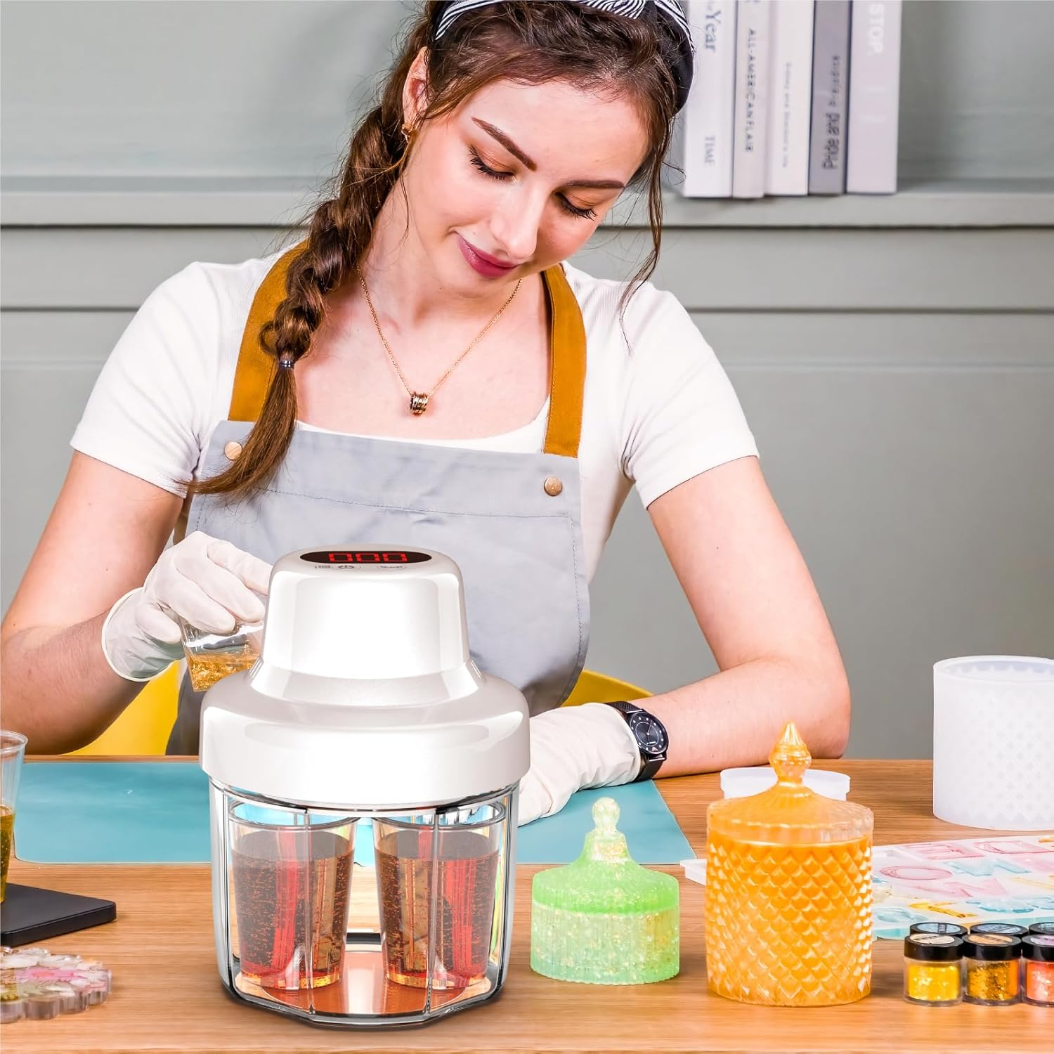 ISTOYO Resin Bubble Remover, Remove 99% Bubble in 7 Minutes, 96Kpa Vacuum Epoxy Resin Airless Machine for Epoxy Resin, UV Resin, Silicone Molds, DIY Crafts, Jewelry Making image number 6