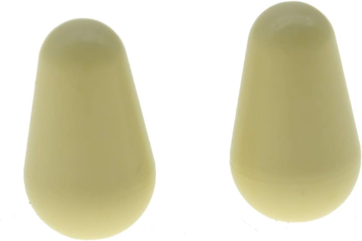 KAISH 2Pcs Guitar 5 Way Pickup Switch Tip Switch Cap Switch Knob for USA Strat/Stratocaster Chrome