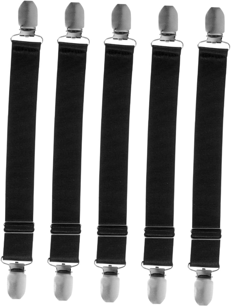 5Pcs Adjustable Elastic Boot Straps for Cycling and Motorcycle Riding Black Anti-Slip Pant Leg Clips Lightweight Multi-Purpose Ankle Straps for Women and Men Secure Fit for Outdoor image number 1