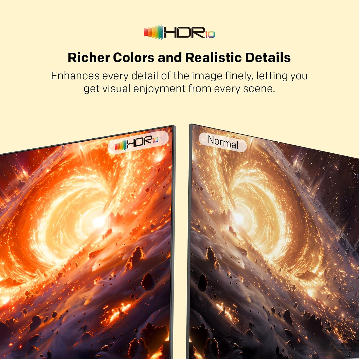 SKYWORTH Music Tv,32-Inch, Easy Carry Handle,3Kg Light Weight,Dbx-Tv Sound System,Dolby Audio,Hdr 10,Smart Google Tv,Remote Voice Control,Find-My Remote