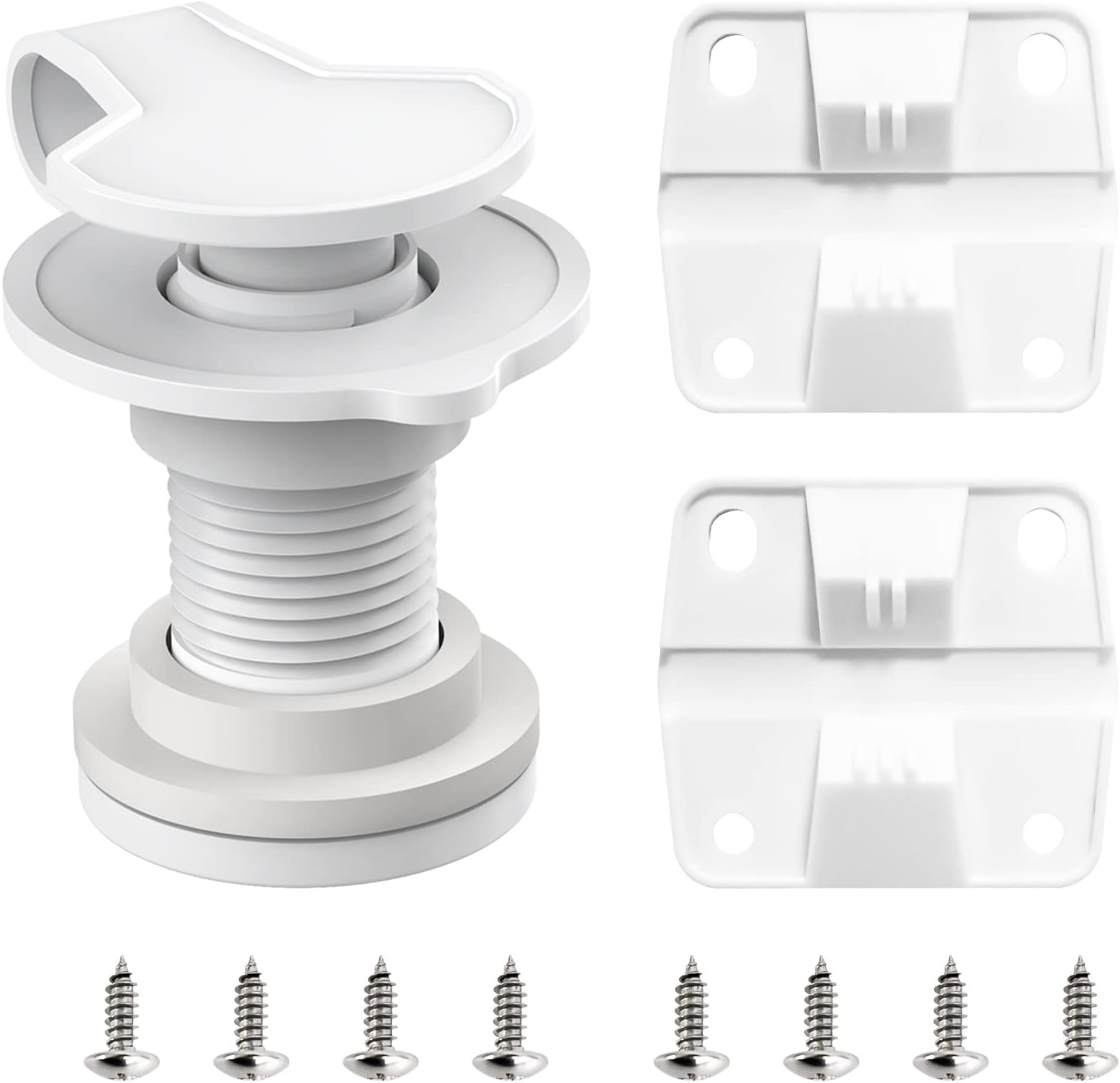 Cooler Replacement Parts Kit for Coleman,Ice Chest Plastic Hinges,Cooler Xtreme Drain Plug Assembly and Stainless Steel Screws Sets Compatible with Coleman Coolers（1.5" Shaft Length） image number 6