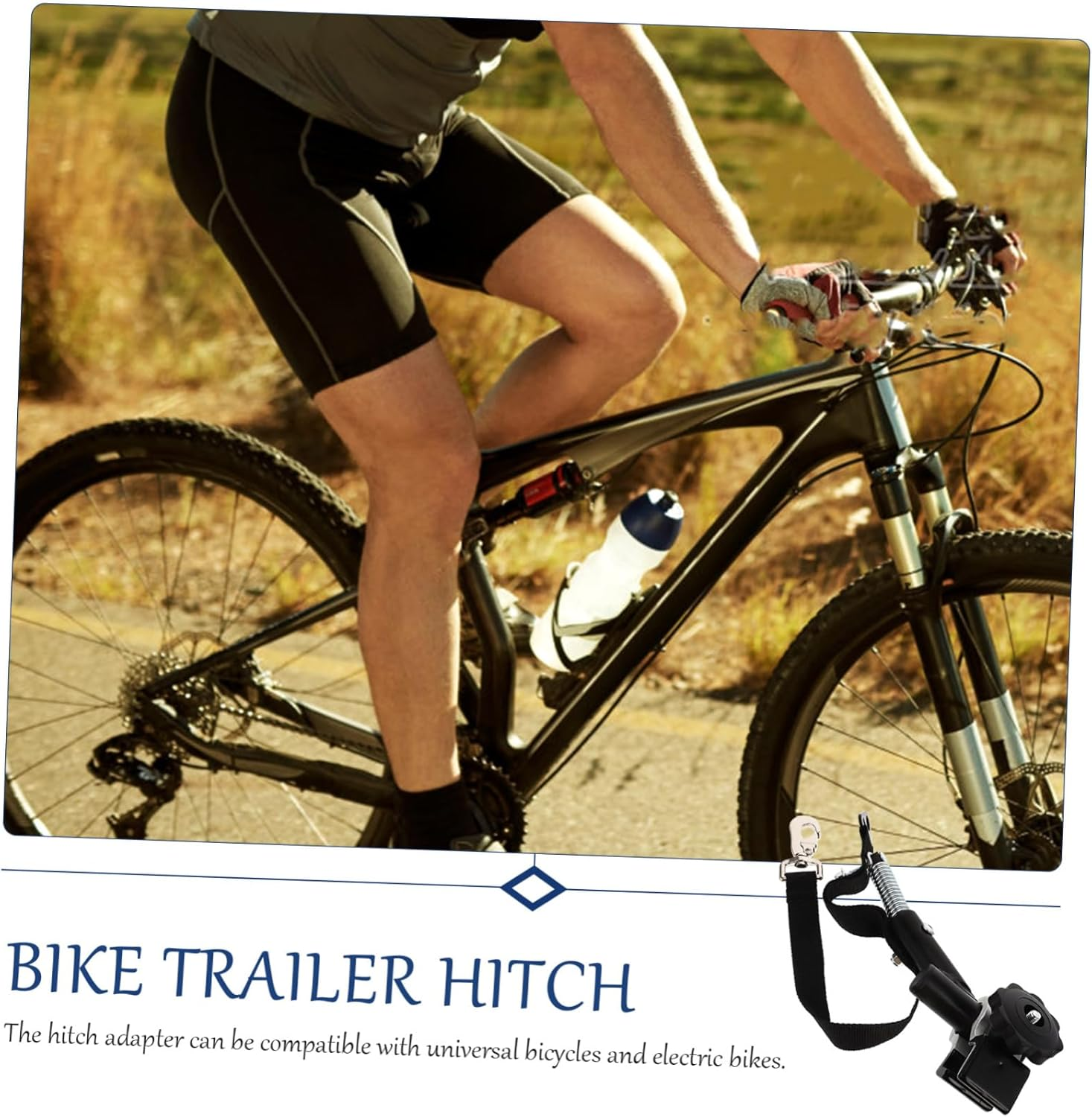 Anneome Heavy Duty Hitch Receiver Bike Trailer Hitch Adapter Coupler Lock for Bike image number 4