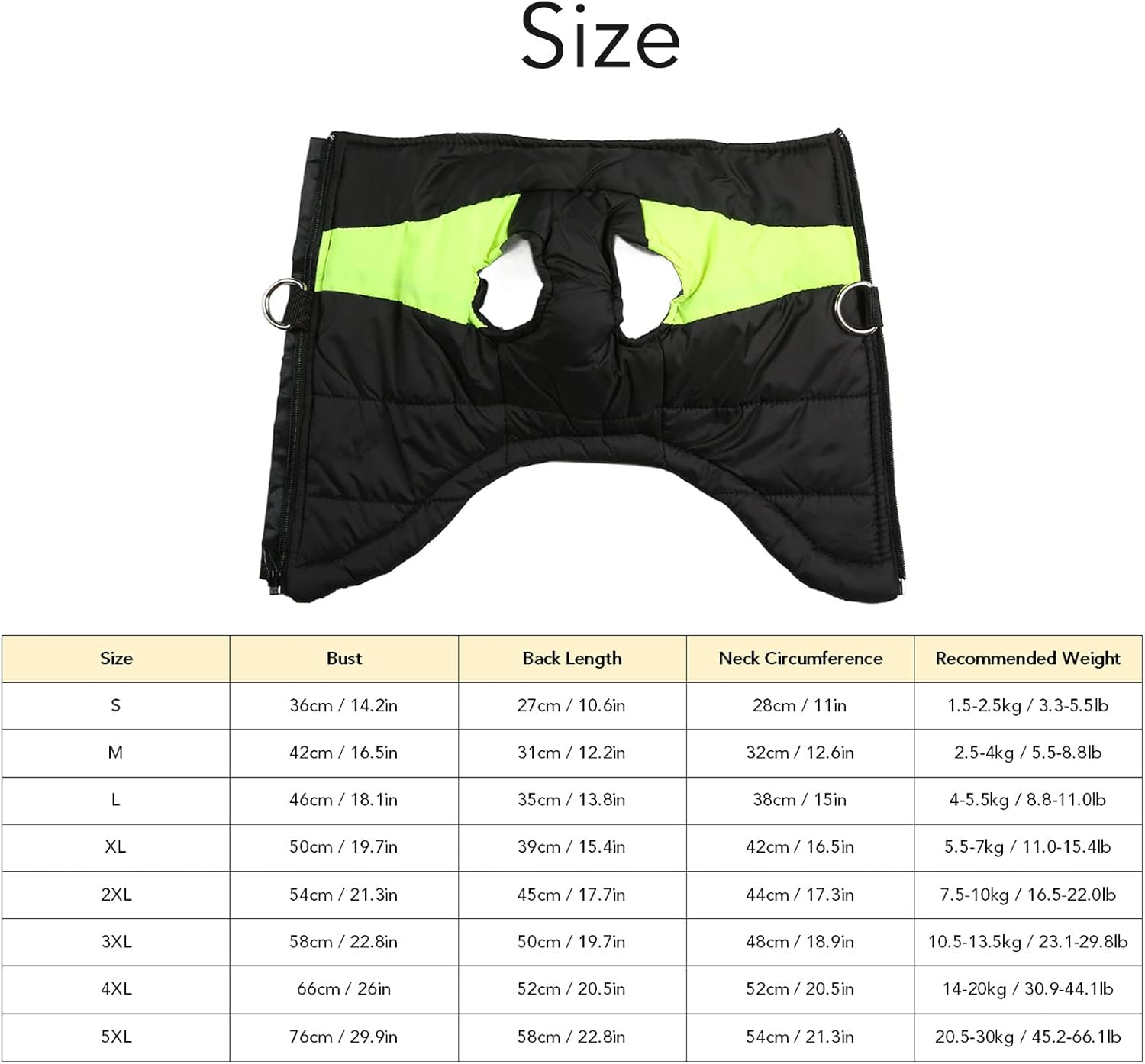 Dog Winter Coat, Dog Warm Vest, Durable Pet Warm Vest, Windproof Waterproof Thick Dog Cold Weather Apparel, Winter Dog Jacket High Collar for Medium Large Pets (L) image number 3