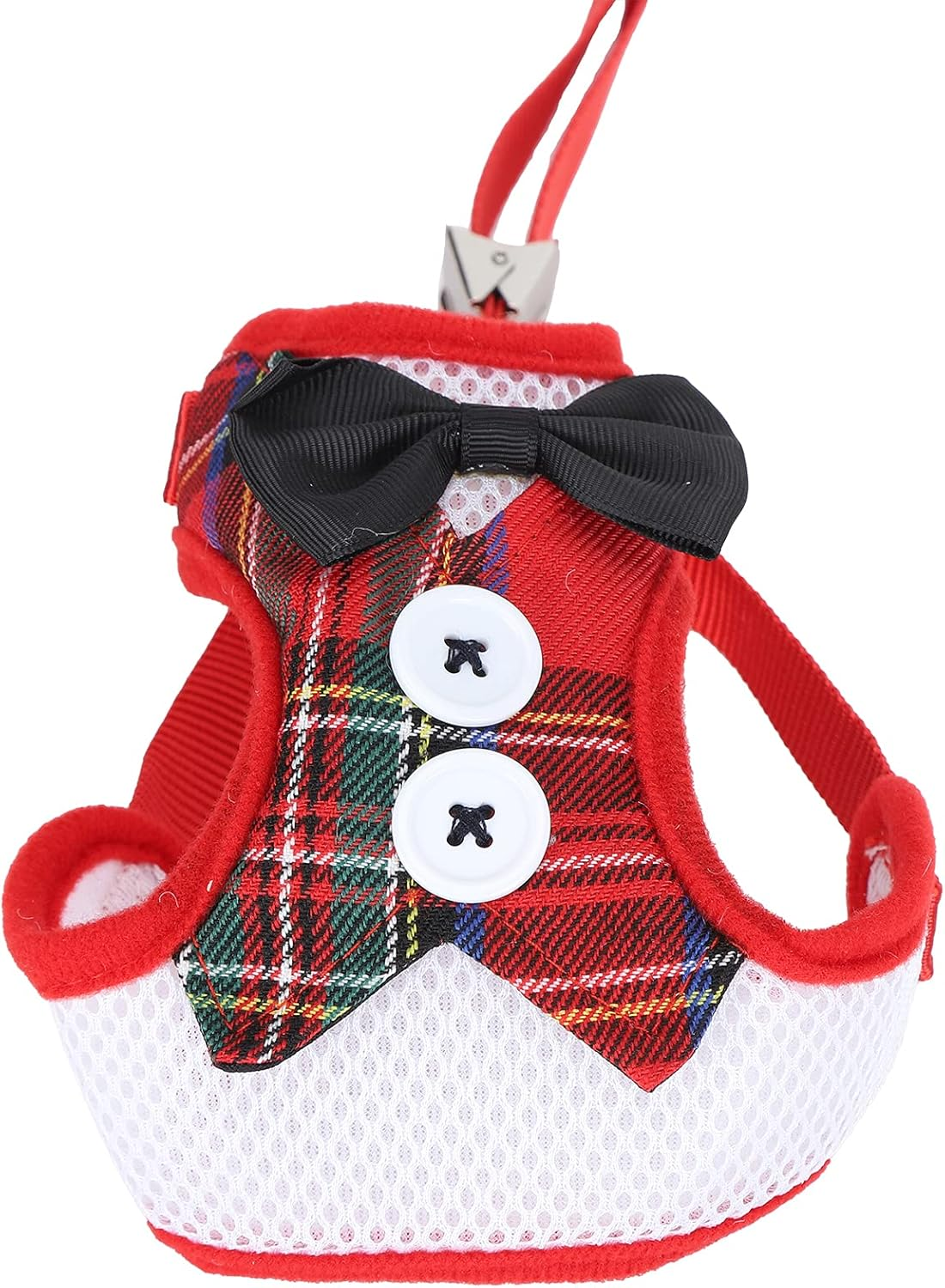 Cat Vest with Leash - Escape Proof Safe Adjustable Kitten Vest Harnesses, Soft and Breathable Mesh Jacket for Cats Walking and Traveling, Simple and Stylish Design (Red)