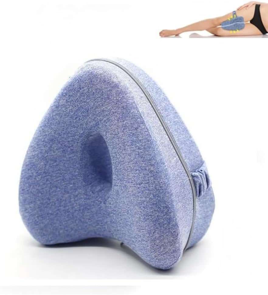 Smoothspine Alignment Pillow,Leg Pillows for Side Sleepers for Relieving Leg, Hip Pain & Sciatica,Improve Leg Shape and Enjoy Quality Sleep,Blue