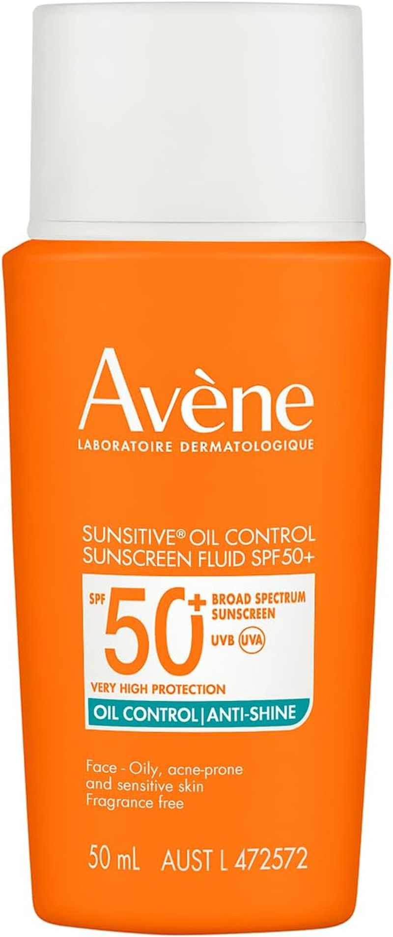 Av&egrave;ne Sunsitive&reg; Oil Control Matte Sunscreen Fluid SPF 50+ | for Oily, Acne-Prone and Combination Skin with Pimples | Oil-Free & Ultra-Light with a Shine-Free Finish