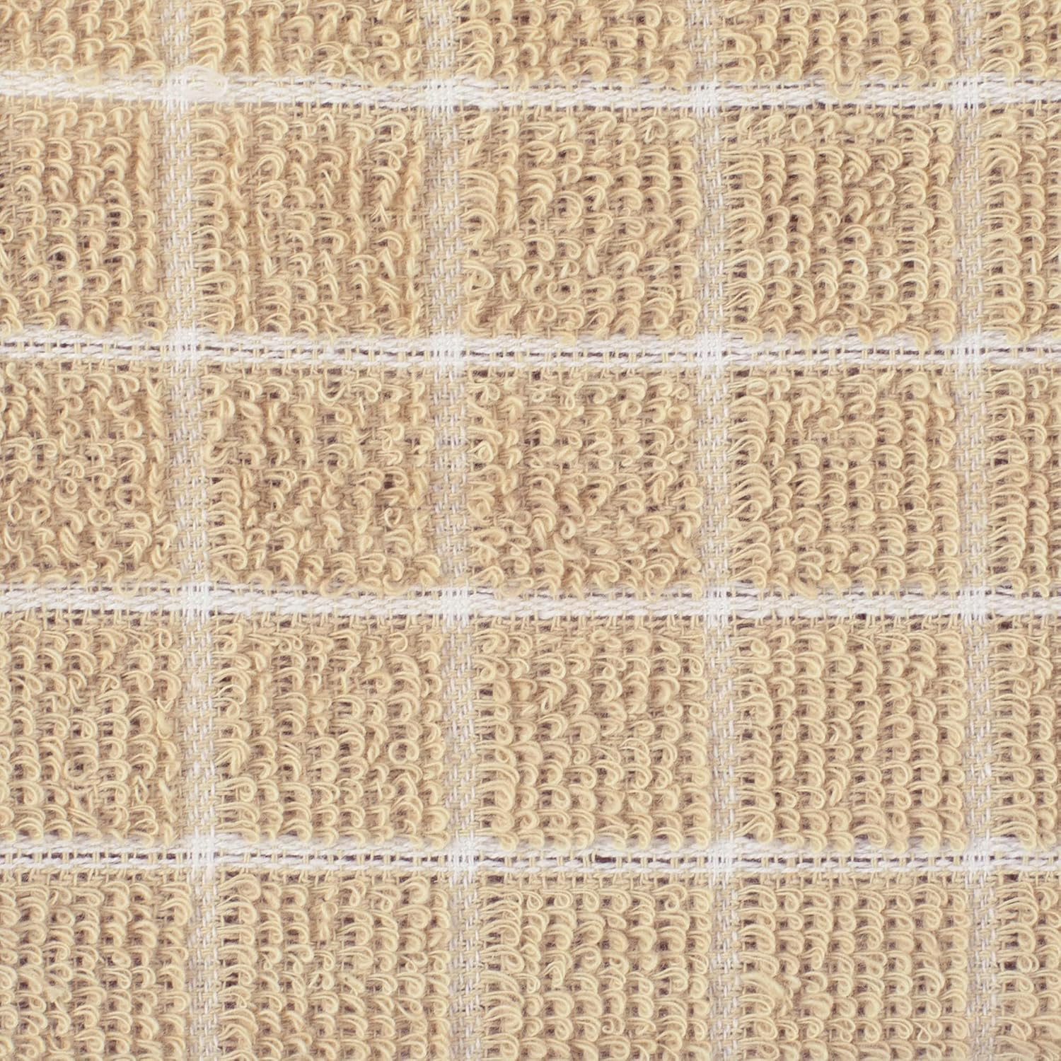 DII 100% Cotton, Machine Washable, Ultra Absorbant, Basic Everyday 12 X 12 Terry Kitchen Dish Cloths, Windowpane Design, Set of 6- Pebble - Eggplant image number 5