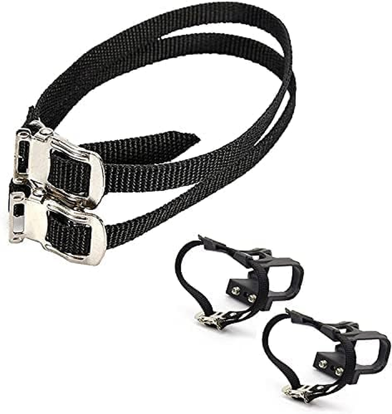 1 Pair Nylon Toe Clip Straps for MTB, Road, Mountain Bikes, Exercise Bikes and Spin Bikes image number 2
