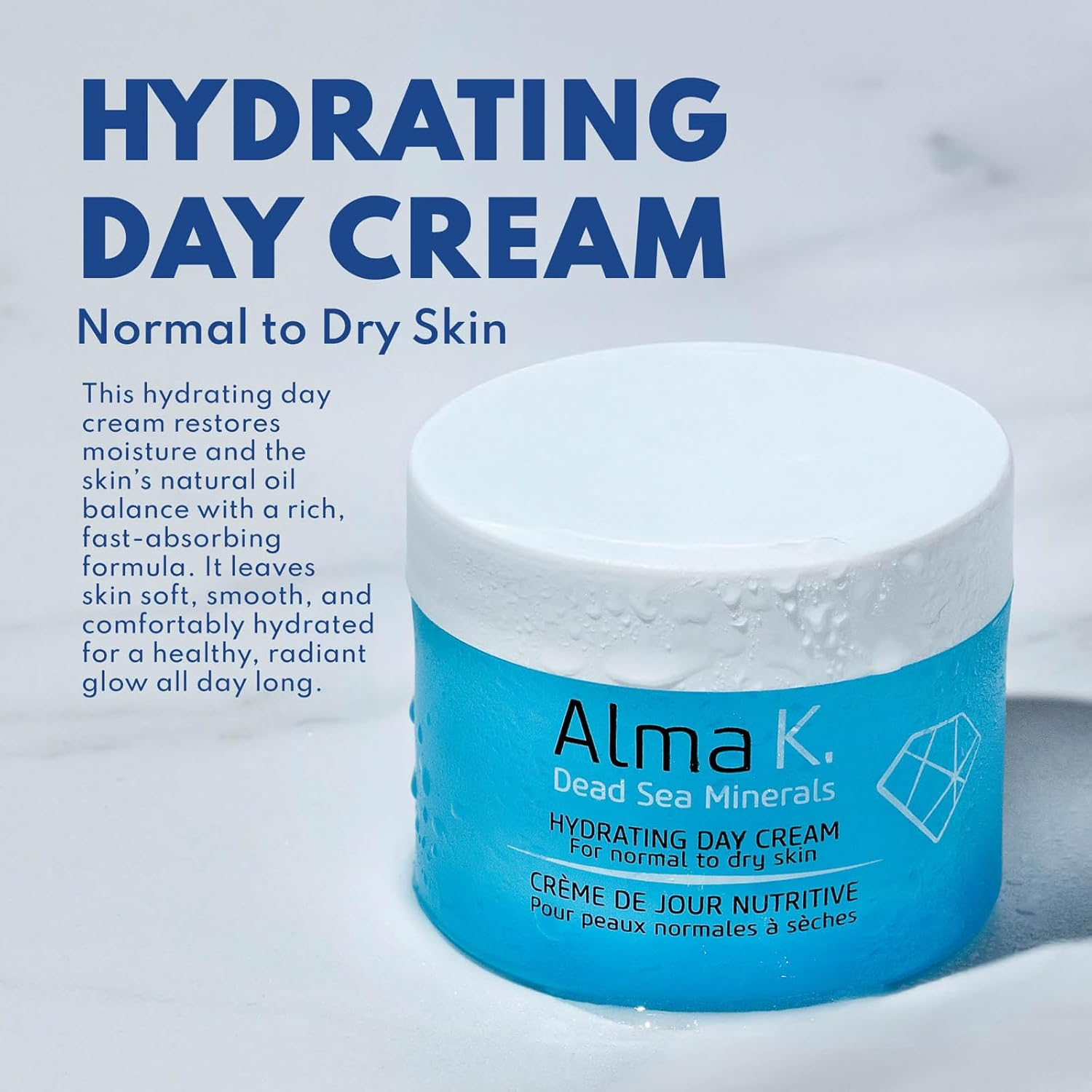 Alma K Hydrating Day Cream - Day Face Cream for Normal to Dry Skin - Daily Face Moisturizer - Facial Moisturizer with Olive and Avocado Oils -50 Ml image number 5