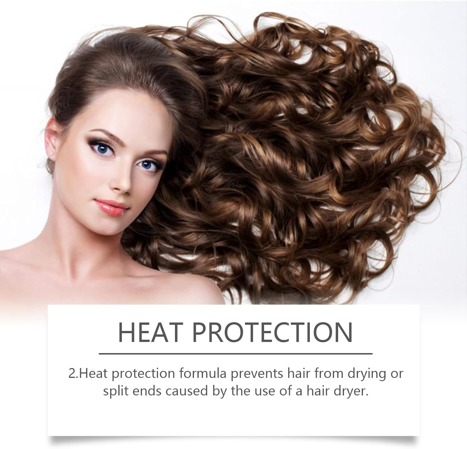 Pack of 2 Curly Curling Cream, Nourishing Gel Cream, Light Styling Balm for Curly Hair, Moisturising, Fluffy Elasticity, Strengthens Hair, Prevents Frizz, for Perfected Curls image number 4