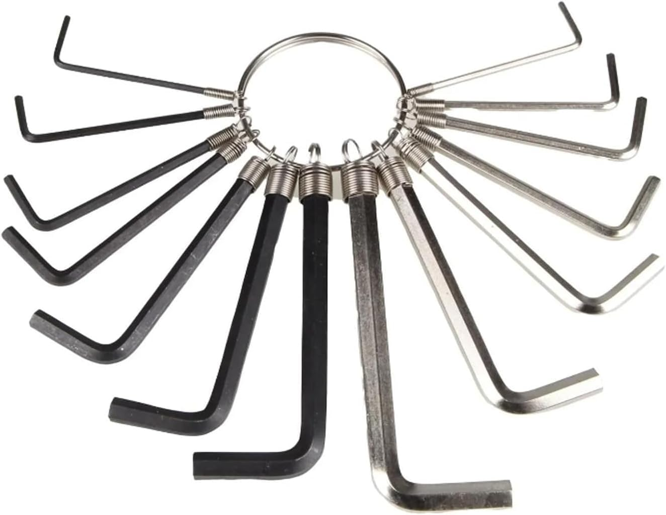 LEDON 14Pcs Hex Key Wrench Set, Metric and SAE Allen Wrenches (1.5MM - 10MM) L Shape Imperial Combination Allen Keys