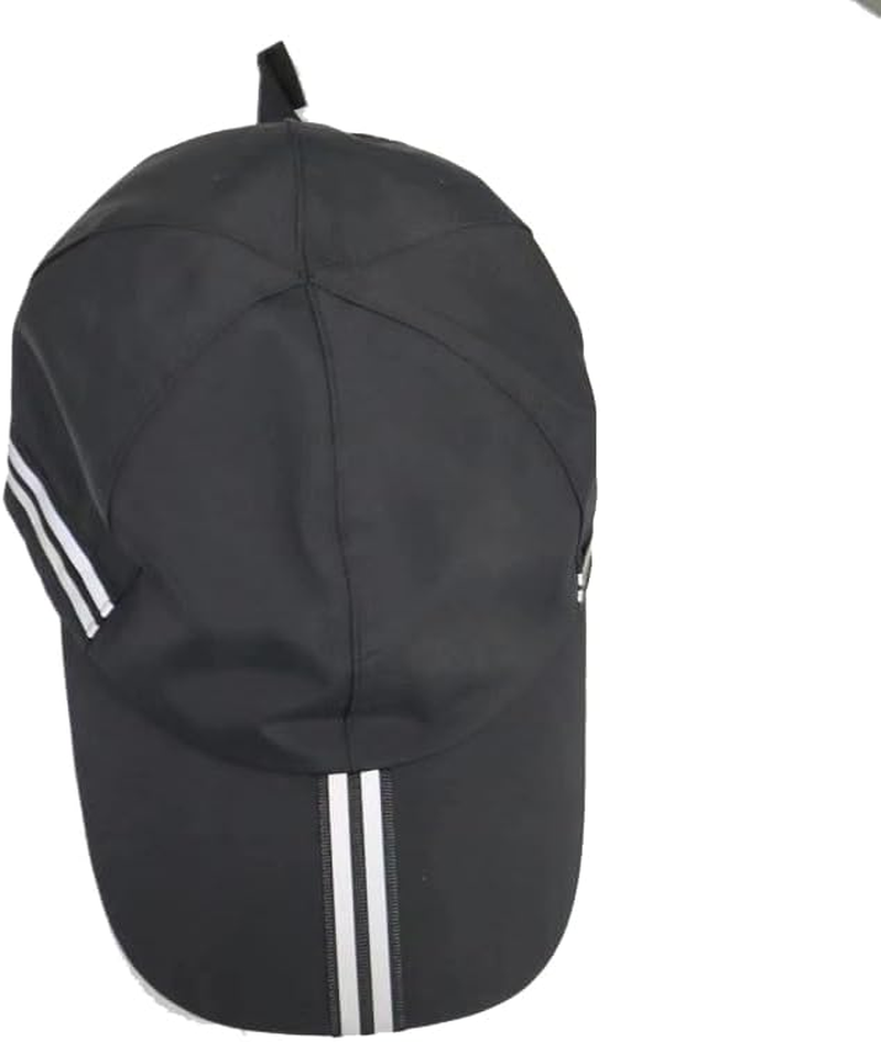 Men Waterproof Baseball Cap Reflective Outdoor Cap for Women'S UPF 50+ Unstructured Sport Running Hat Black image number 4
